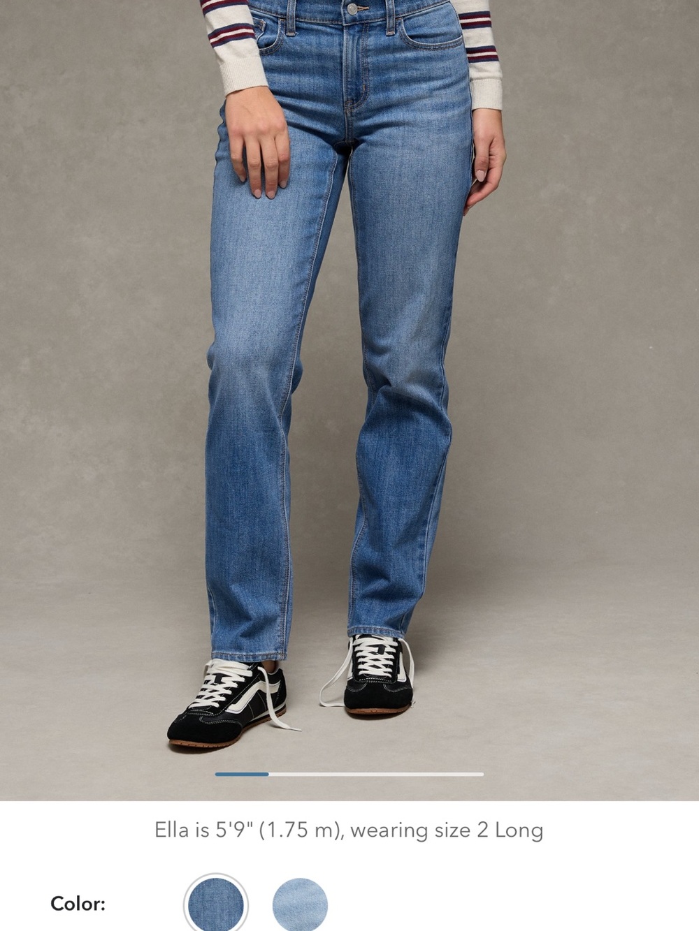 American Eagle Outfitters Women’s High-Rise Straight Jeans in Medium Blue size 6